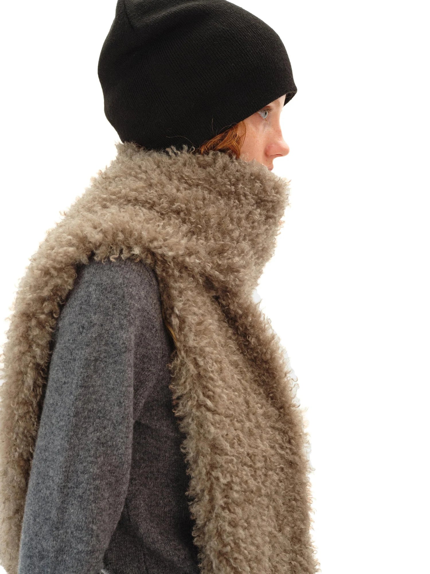 Curly Teddy Plush Scarf