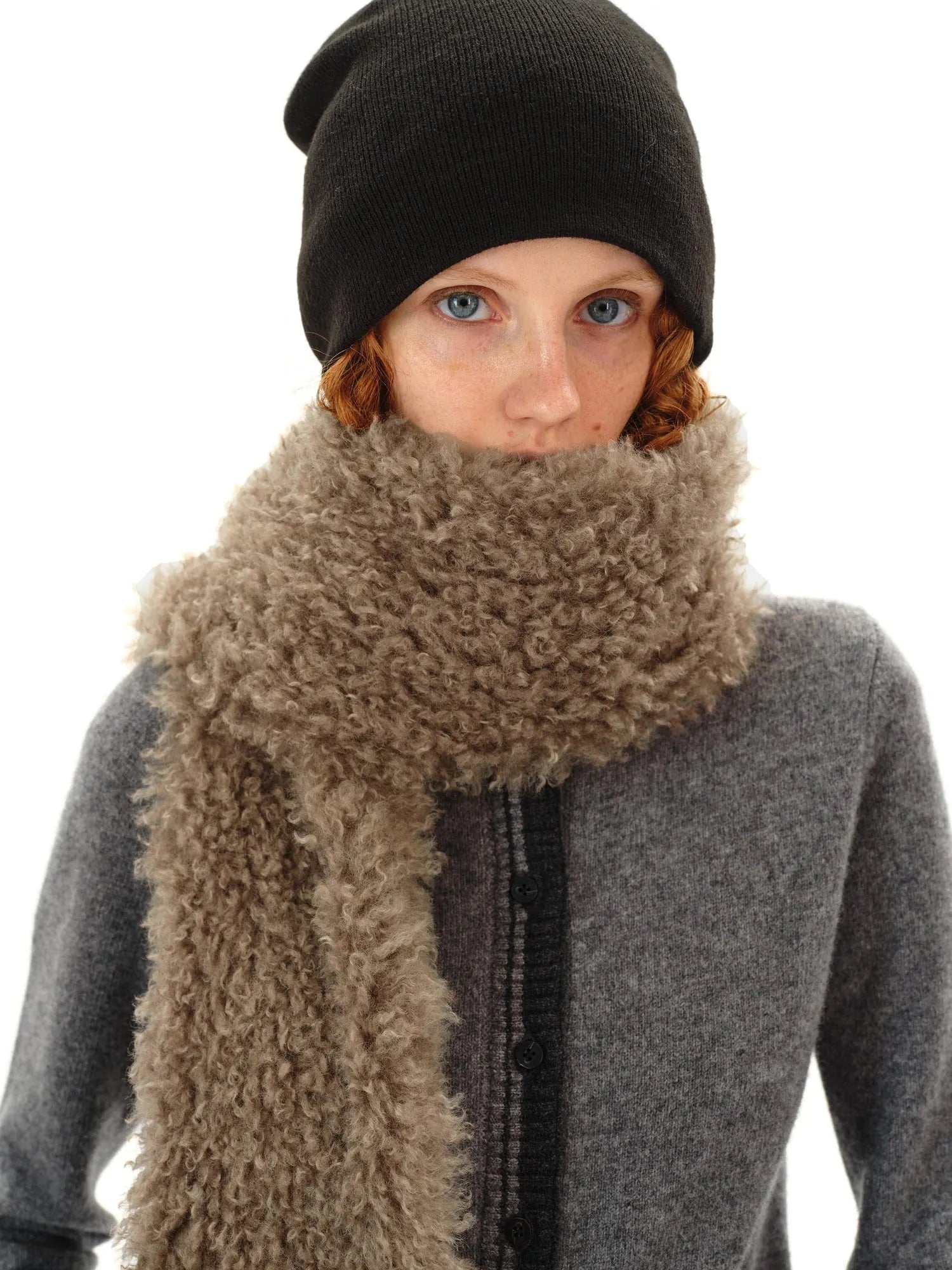 Curly Teddy Plush Scarf