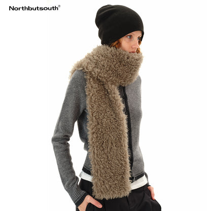 Northbutsouth Curly Teddy Plush Scarf MISSTT