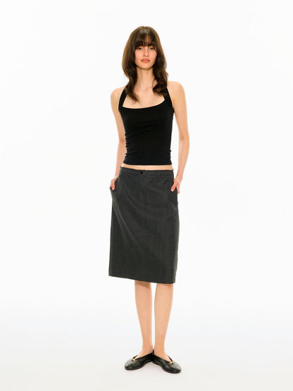 Northbutsouth Curved Narrow Waist Mid Low Waist Straight Cut Women&