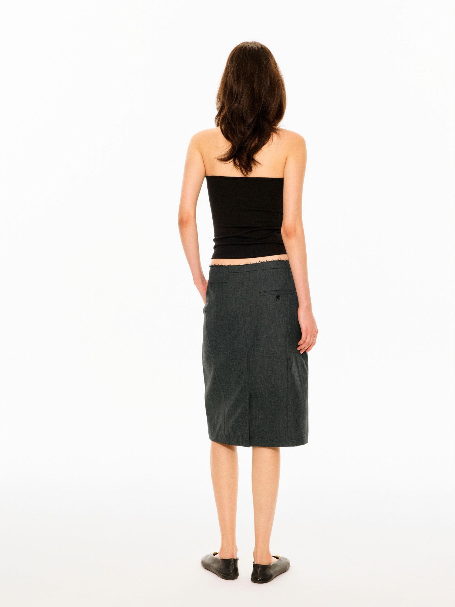 Northbutsouth Curved Narrow Waist Mid Low Waist Straight Cut Women&