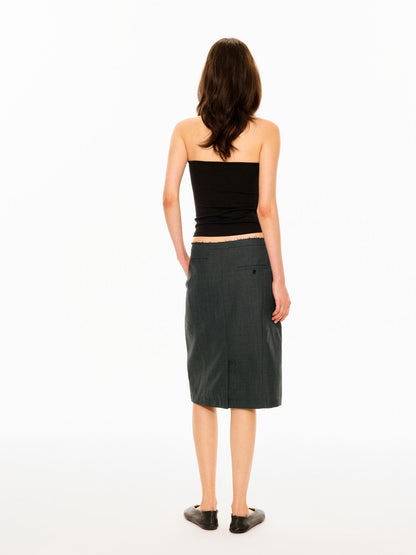 Northbutsouth Curved Narrow Waist Mid Low Waist Straight Cut Women&