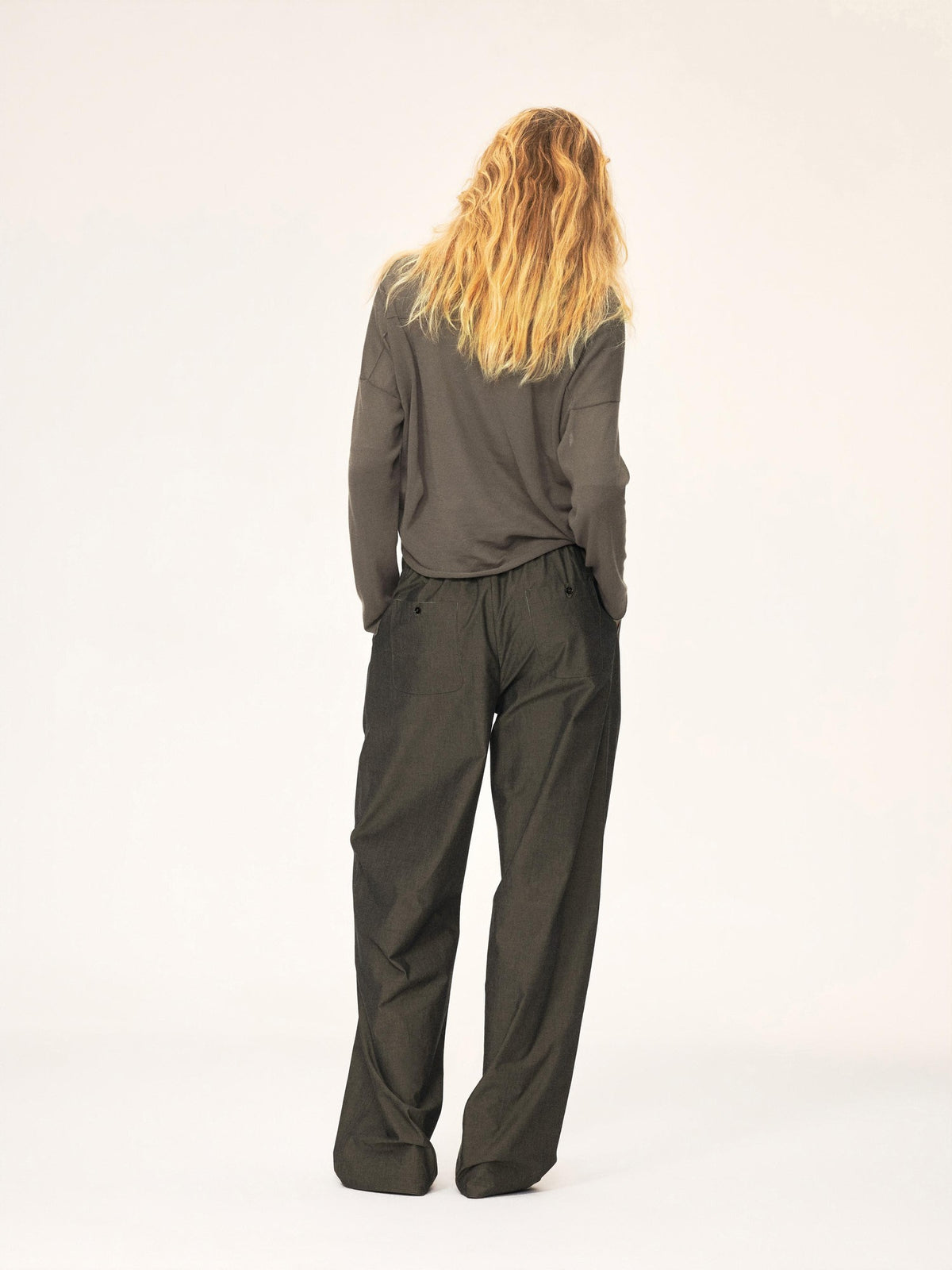 Northbutsouth Curved Rolled Edge Open Front Loose Knit Cotton Women&