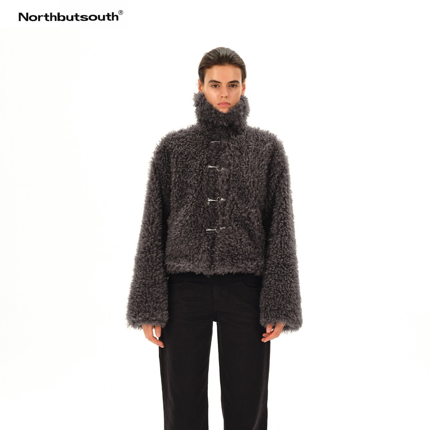 Northbutsouth_Dandelion_Touch_Micro_Curl_Stand_Collar_High_Waist_Women&