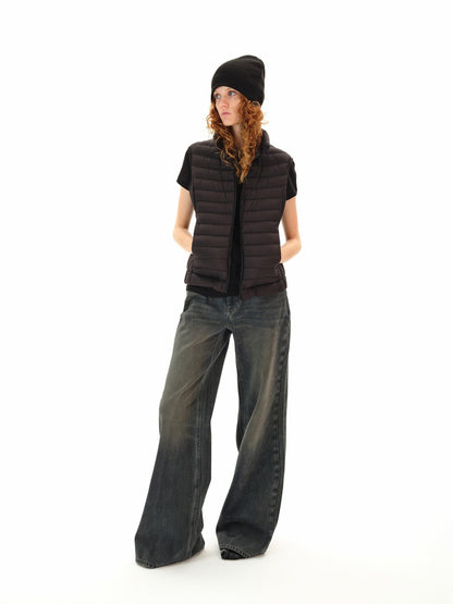 Northbutsouth Dark Wash Distressed Low Rise Micro Flare Women&