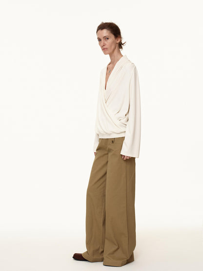 Northbutsouth Deck Multi Button Loose Straight Leg Pants