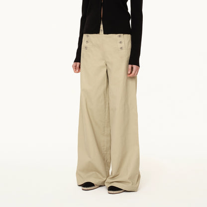 Northbutsouth Deck Multi Button Loose Straight Leg Pants MISSTT
