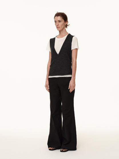 Northbutsouth Deep V-neck Layered Wool Vest