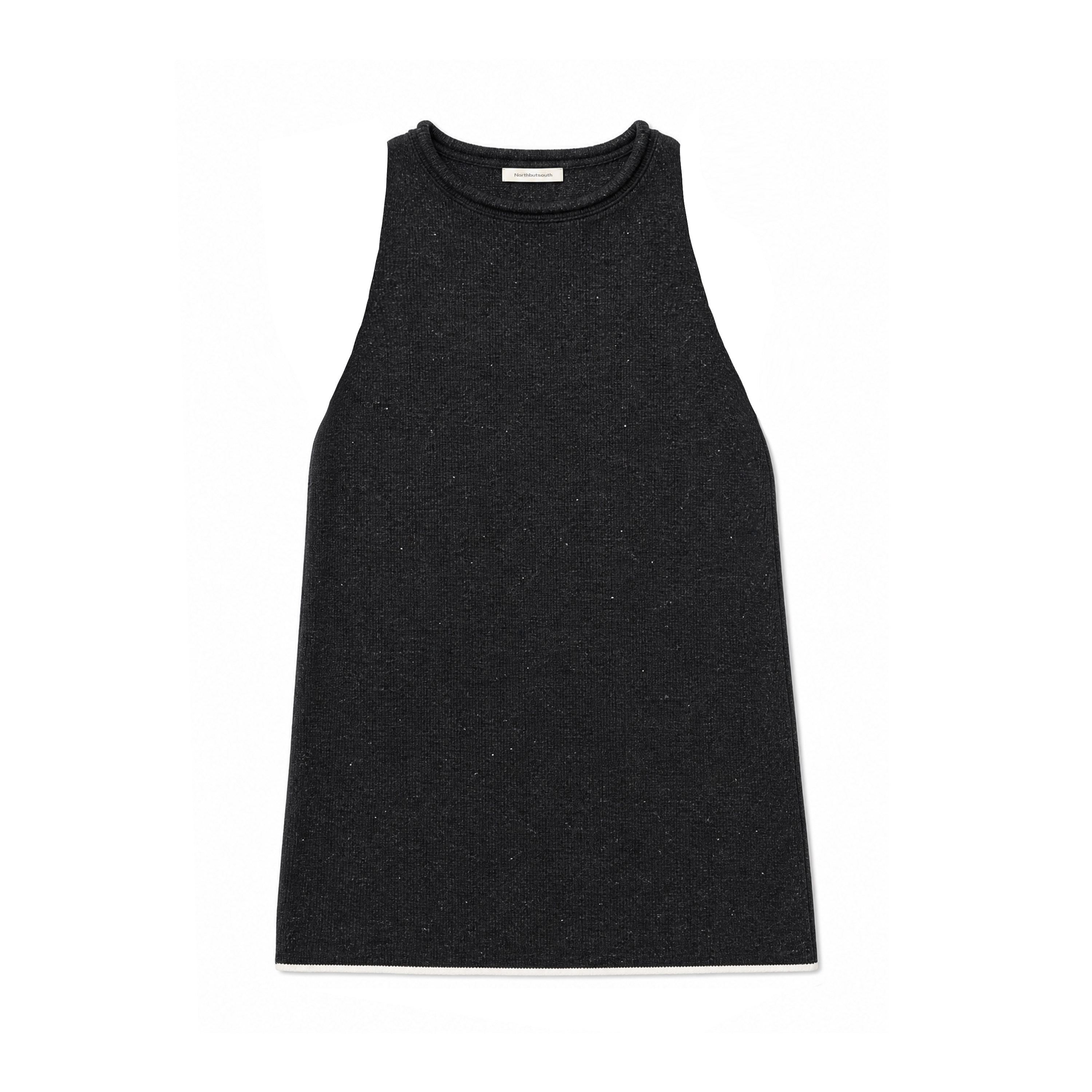 Northbutsouth_Dot_Knit_Layered_Colorblock_Rolled_Hem_Women&