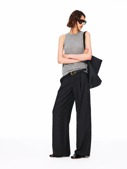 Northbutsouth Dot Knit Layered Colorblock Rolled Hem Women&