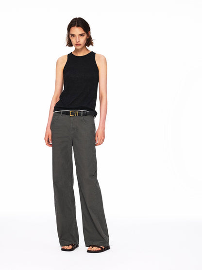 Northbutsouth Dot Knit Layered Colorblock Rolled Hem Women&