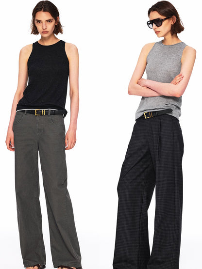 Northbutsouth Dot Knit Layered Colorblock Rolled Hem Women&