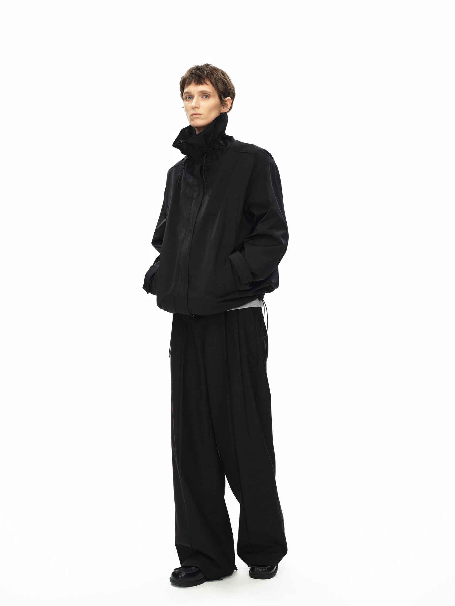 Northbutsouth Double Pleat Straight Leg Trousers