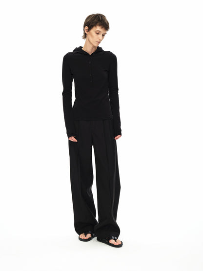 Northbutsouth Double Pleat Straight Leg Trousers