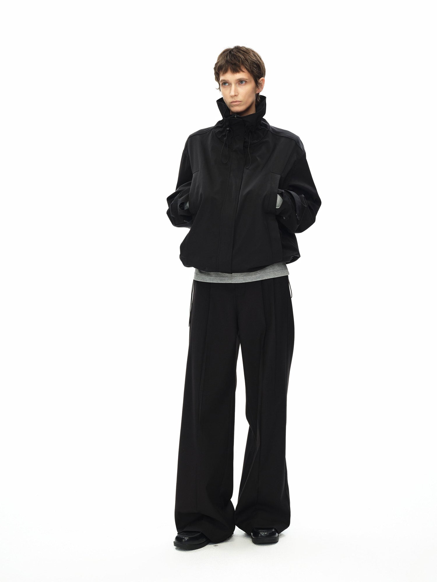 Northbutsouth Double Pleat Straight Leg Trousers