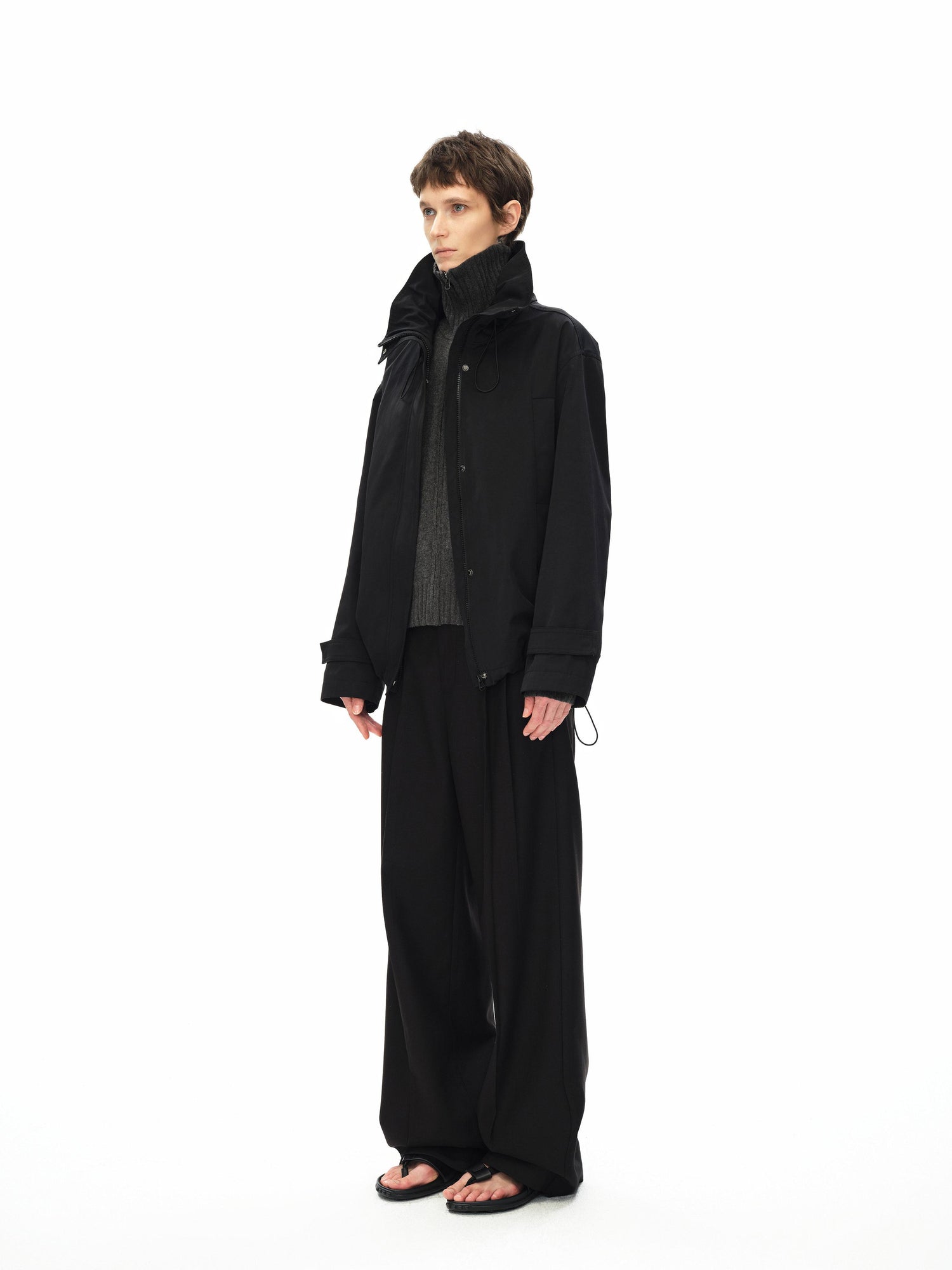 Northbutsouth Double Pleat Straight Leg Trousers