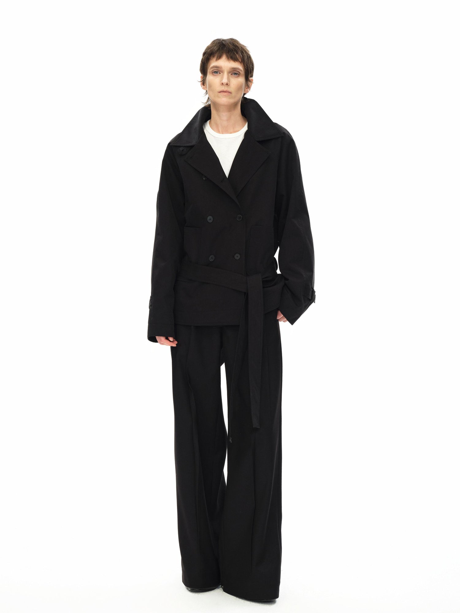 Northbutsouth Double Pleat Straight Leg Trousers