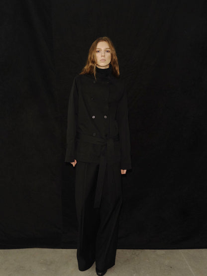 Northbutsouth Double Pleat Straight Leg Trousers