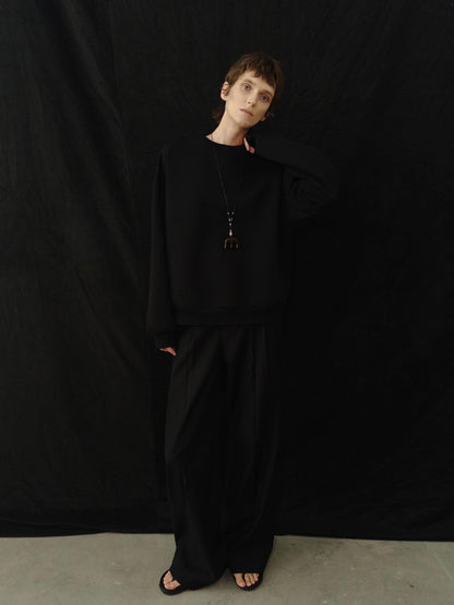 Northbutsouth Double Pleat Straight Leg Trousers