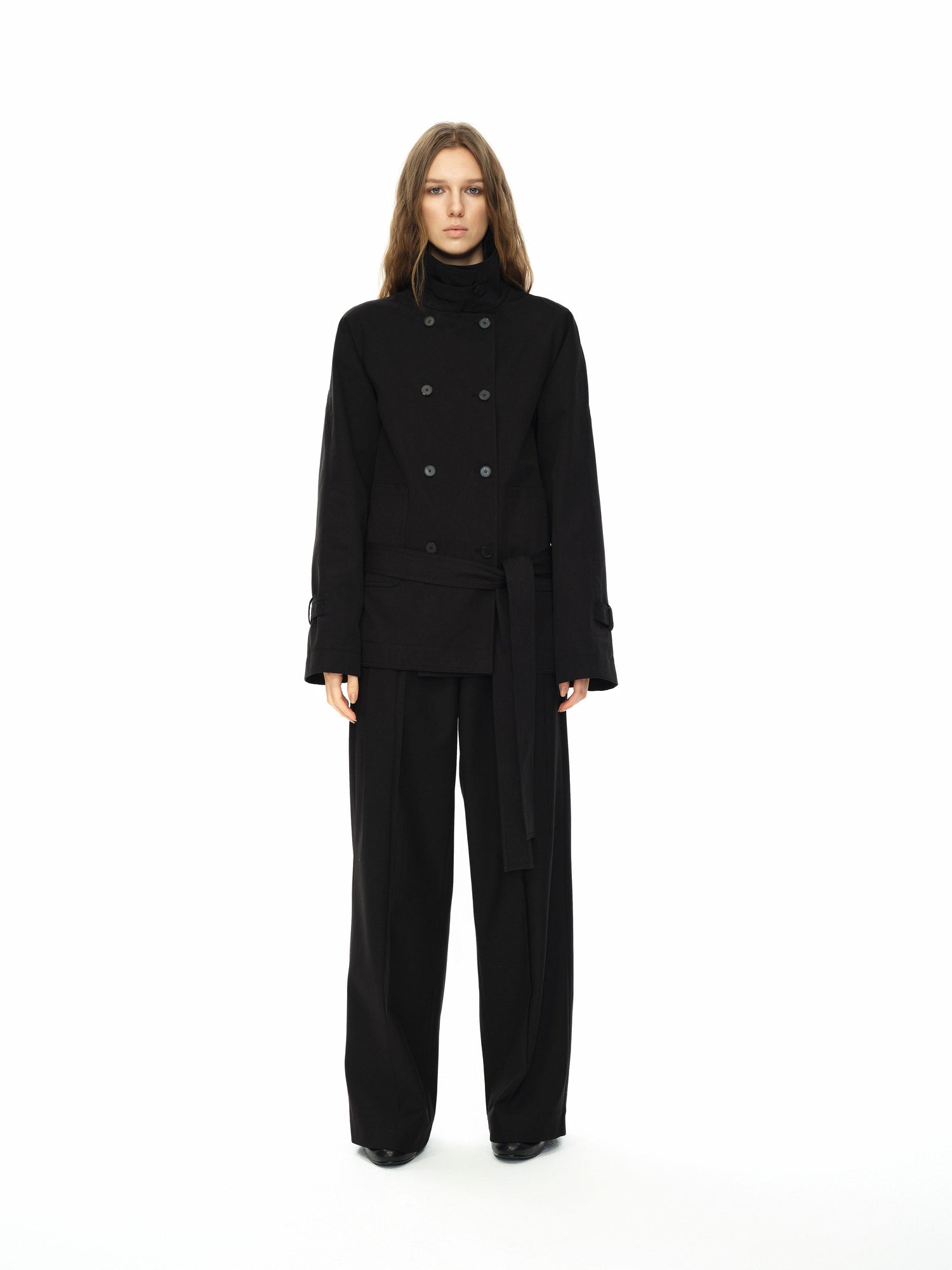 Northbutsouth Double Pleat Straight Leg Trousers