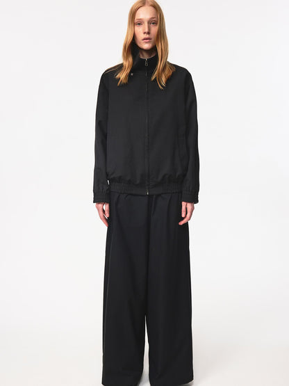 Northbutsouth Double Sided Star Rivet Stand Collar Oversized Jacket