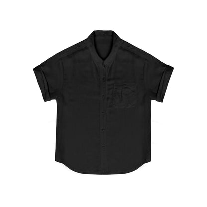 Northbutsouth_Drapey_Loose_Roll_Up_Sleeve_Lapel_Button_Women&