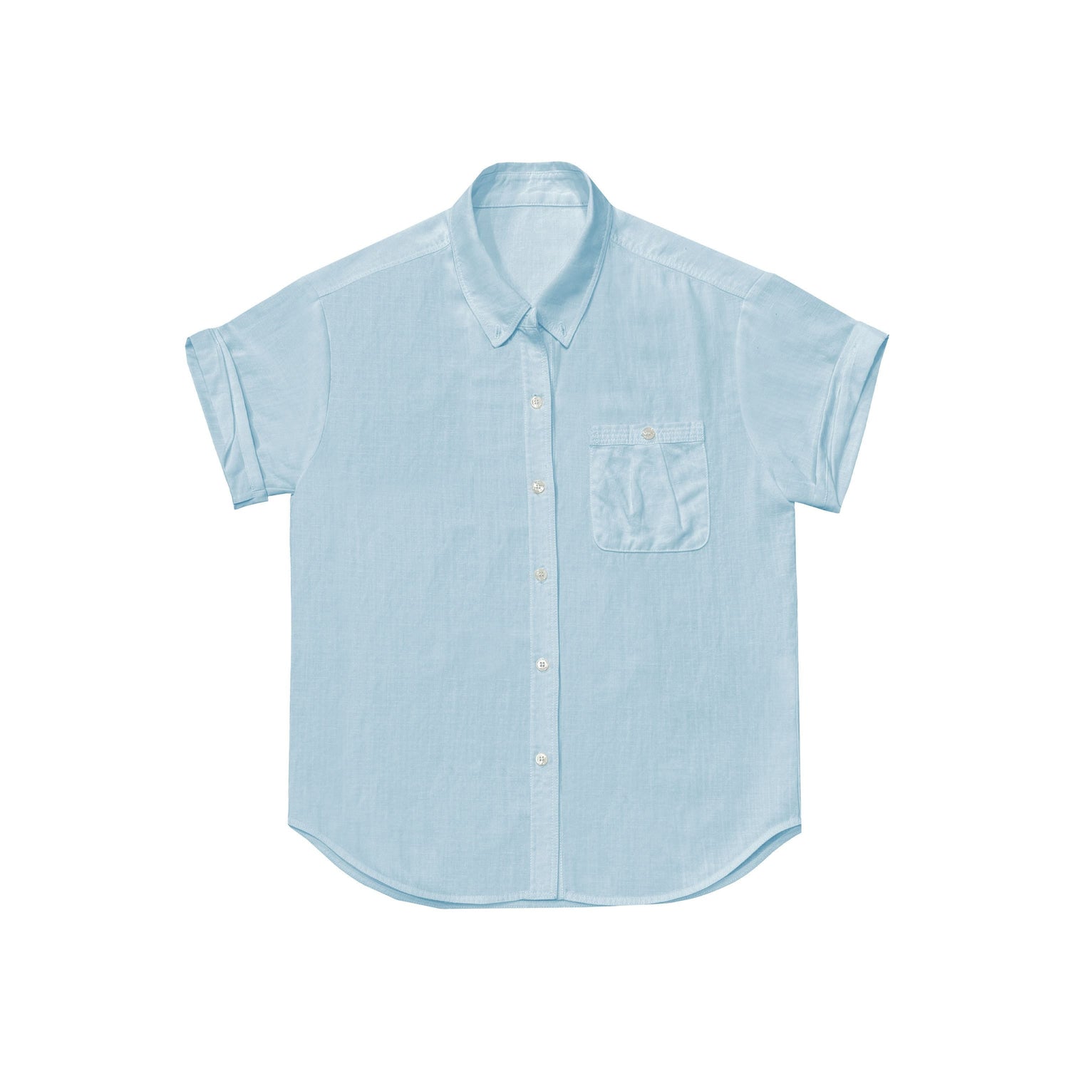 Northbutsouth_Drapey_Loose_Roll_Up_Sleeve_Lapel_Button_Women&