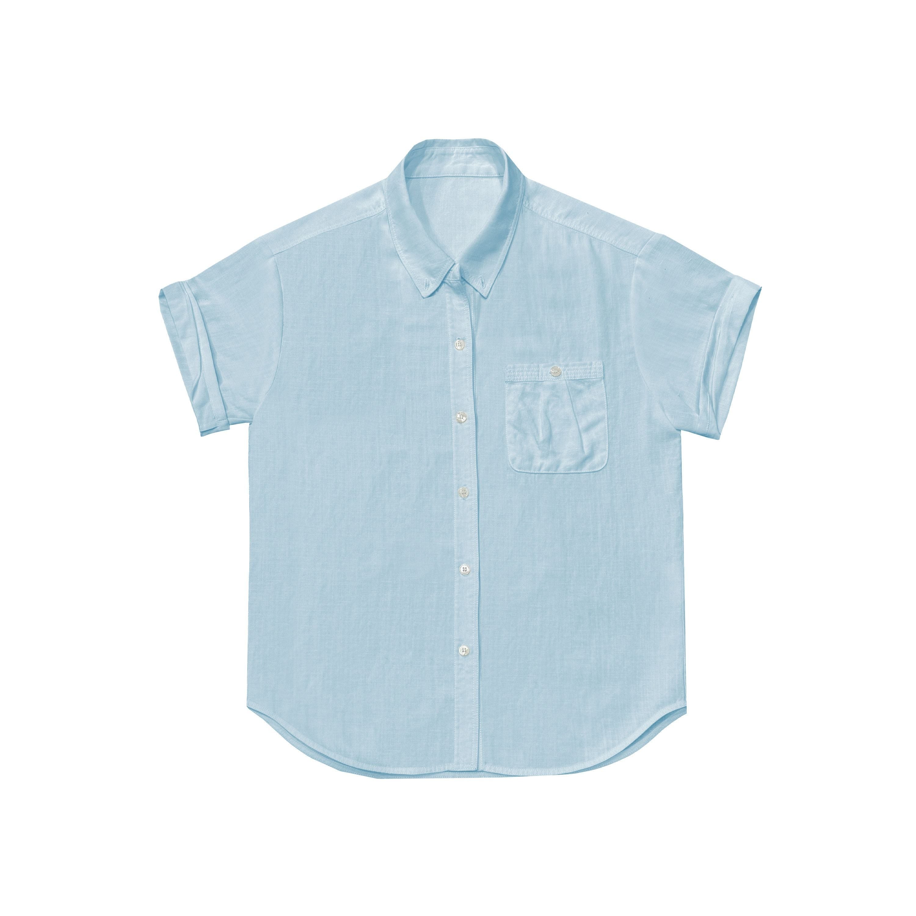 Northbutsouth_Drapey_Loose_Roll_Up_Sleeve_Lapel_Button_Women&
