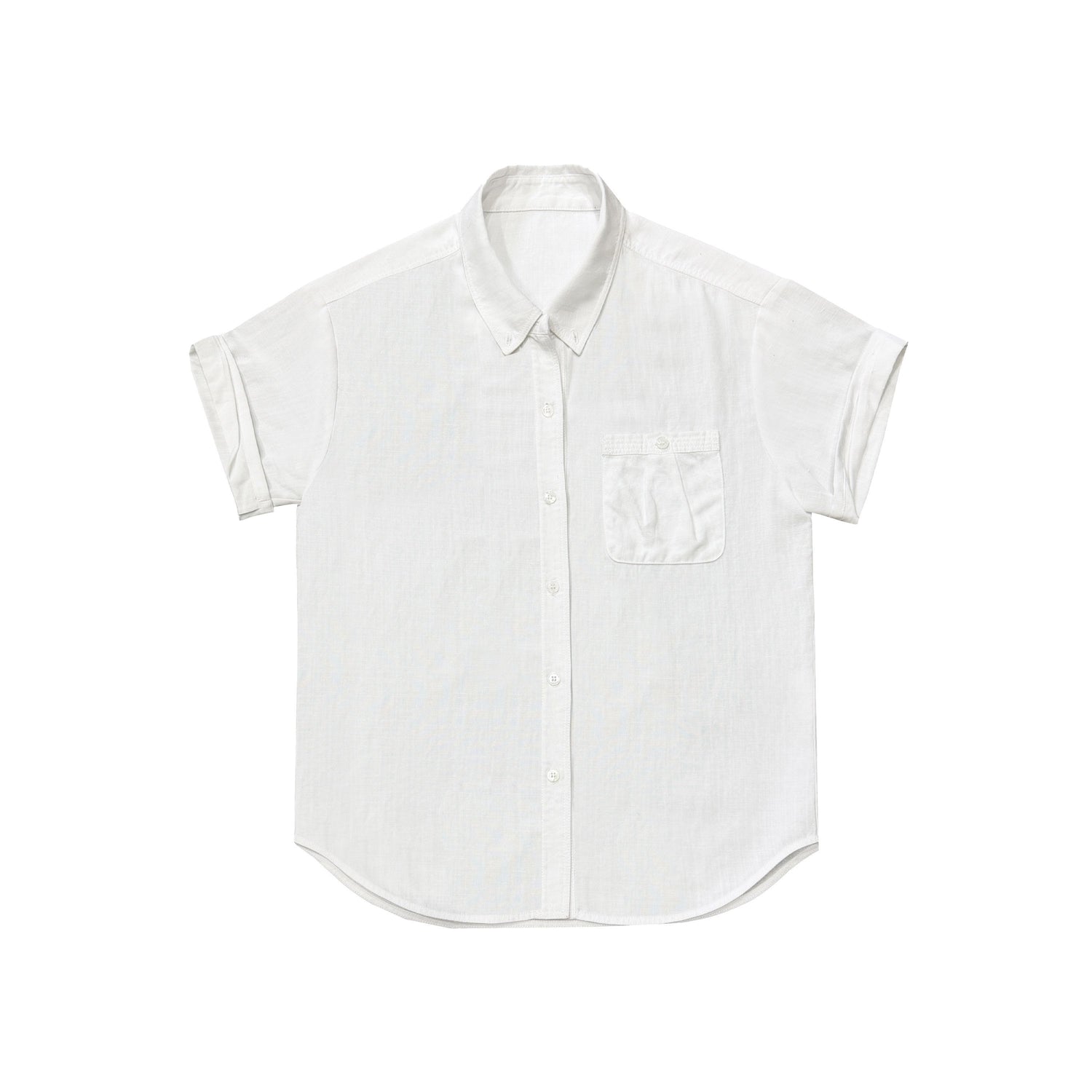 Northbutsouth_Drapey_Loose_Roll_Up_Sleeve_Lapel_Button_Women&
