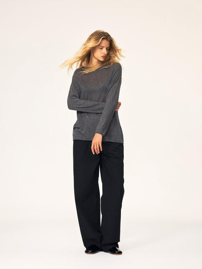 Northbutsouth Drawstring Elastic Waistband Long Staple Cotton Mid Low Rise Loose Women&