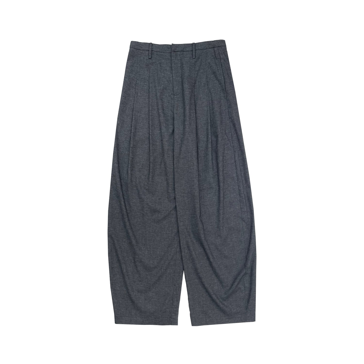 Northbutsouth Drop Fit Hemp Cocoon Trousers With Low Waist And Hook Closure MISSTT