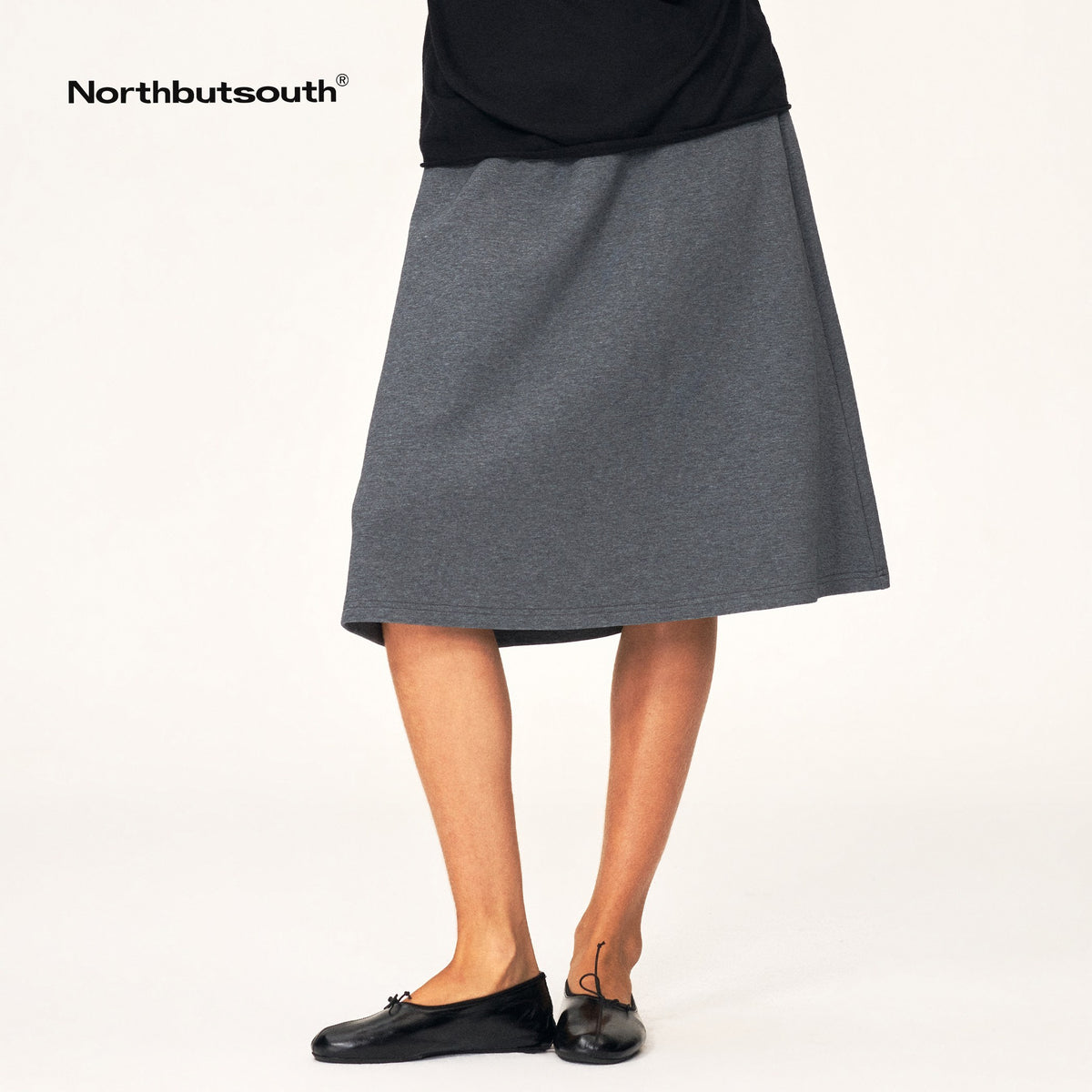 Northbutsouth_Elastic_Waist_A_Line_Cotton_Blend_Women&