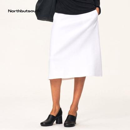 Northbutsouth_Elastic_Waist_A_Line_Cotton_Blend_Women&
