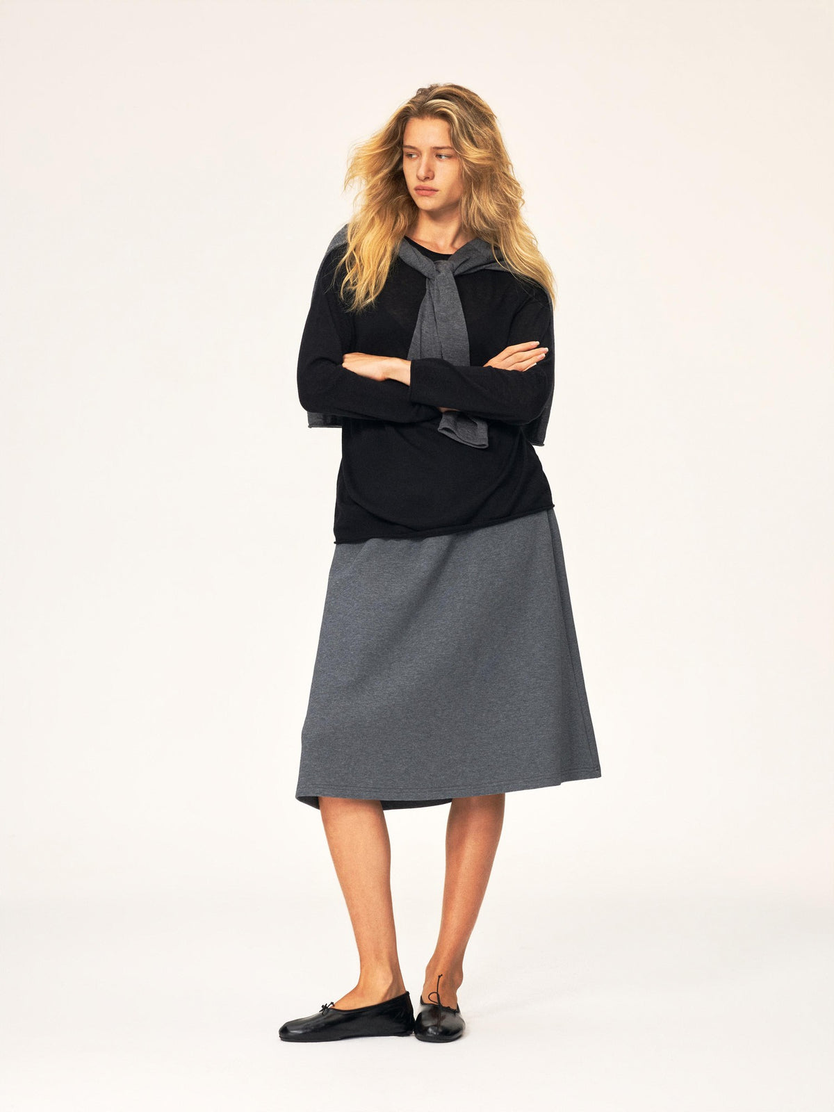 Northbutsouth Elastic Waist A Line Cotton Blend Women&