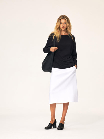 Northbutsouth Elastic Waist A Line Cotton Blend Women&