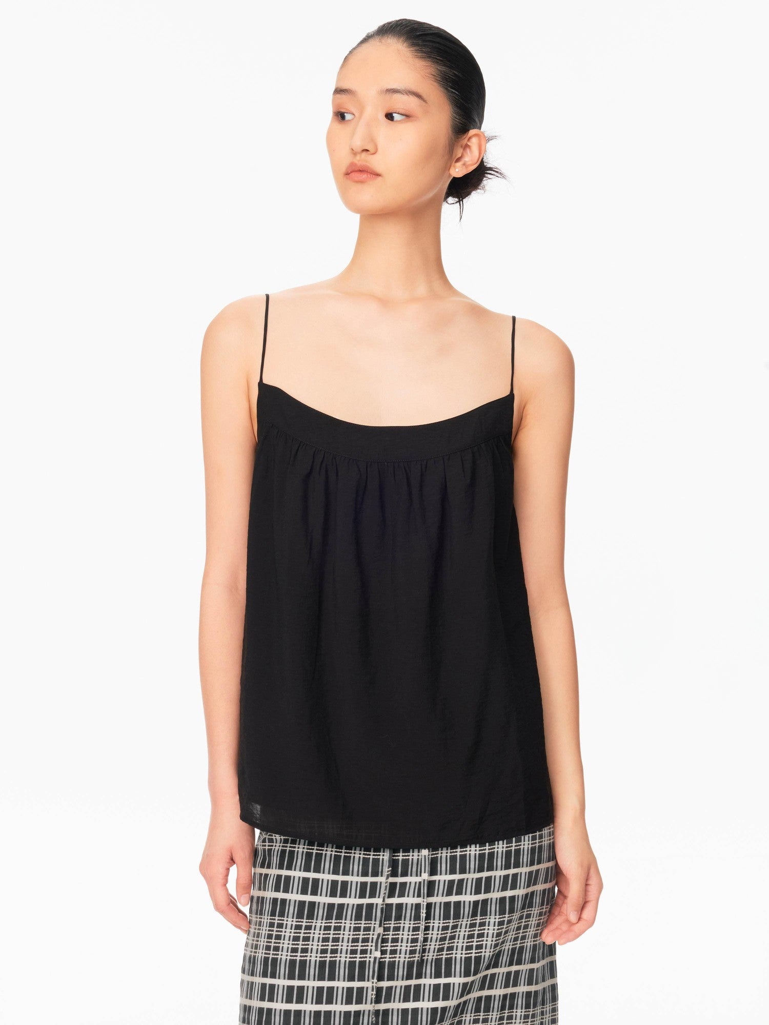 Northbutsouth Fine Ribbed Curved Adjustable Straps Loose Women&