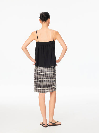 Northbutsouth Fine Ribbed Curved Adjustable Straps Loose Women&