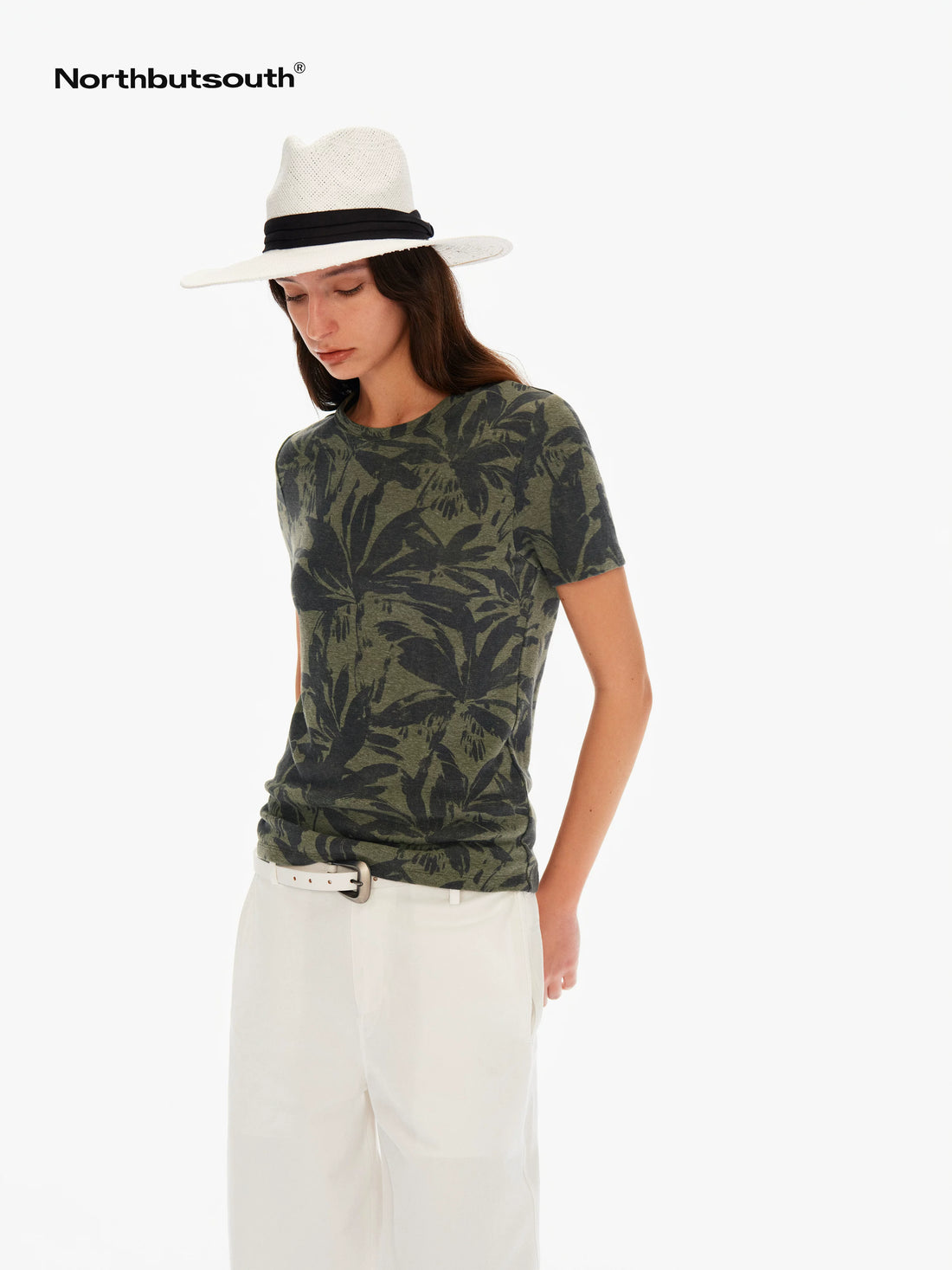 Northbutsouth Floral Printed Slim Fit Women&