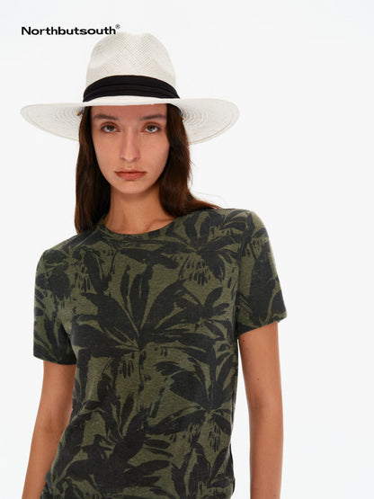 Northbutsouth Floral Printed Slim Fit Women&
