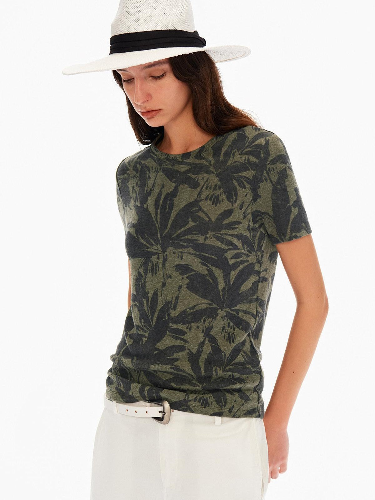 Northbutsouth Floral Printed Slim Fit Women&