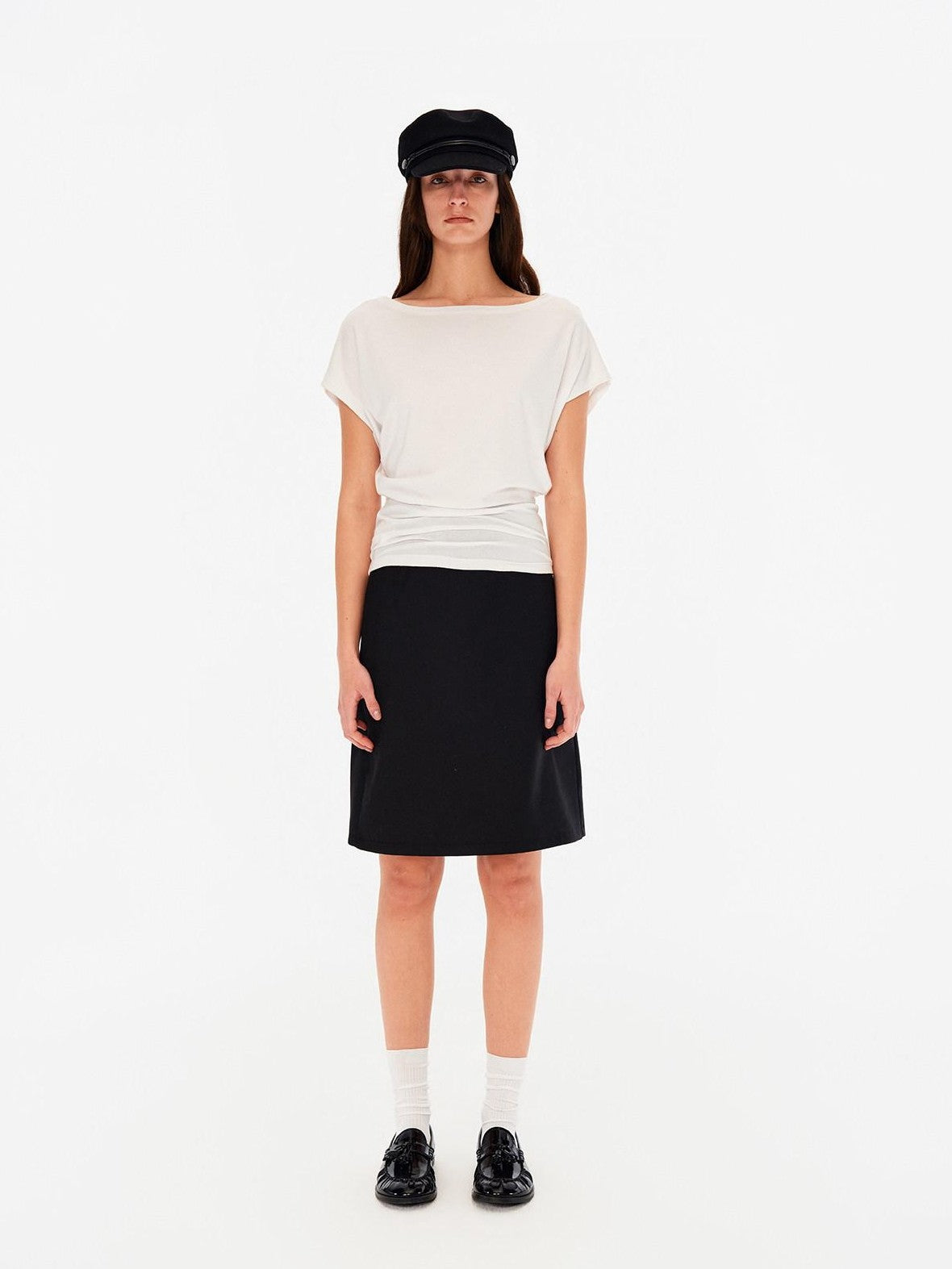 Northbutsouth Four Color Asymmetrical Slanted Neck Women&