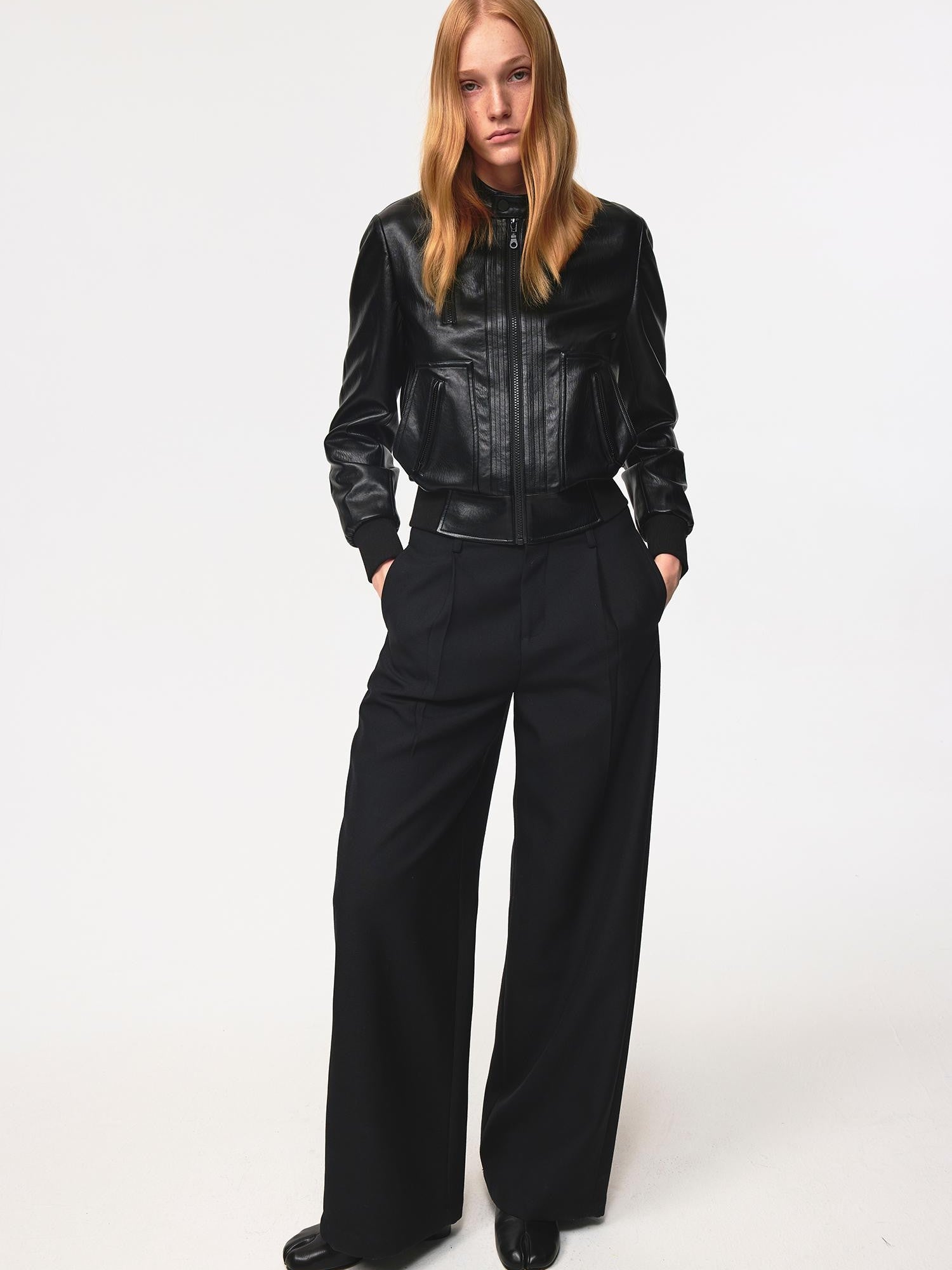 Northbutsouth Fringed Hem Pocket Straight Leg Women&
