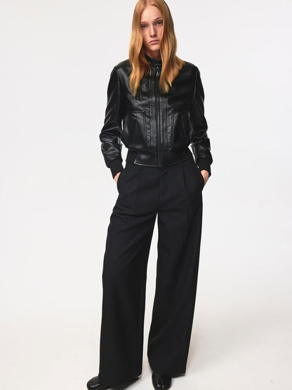 Northbutsouth Fringed Hem Pocket Straight Leg Women&