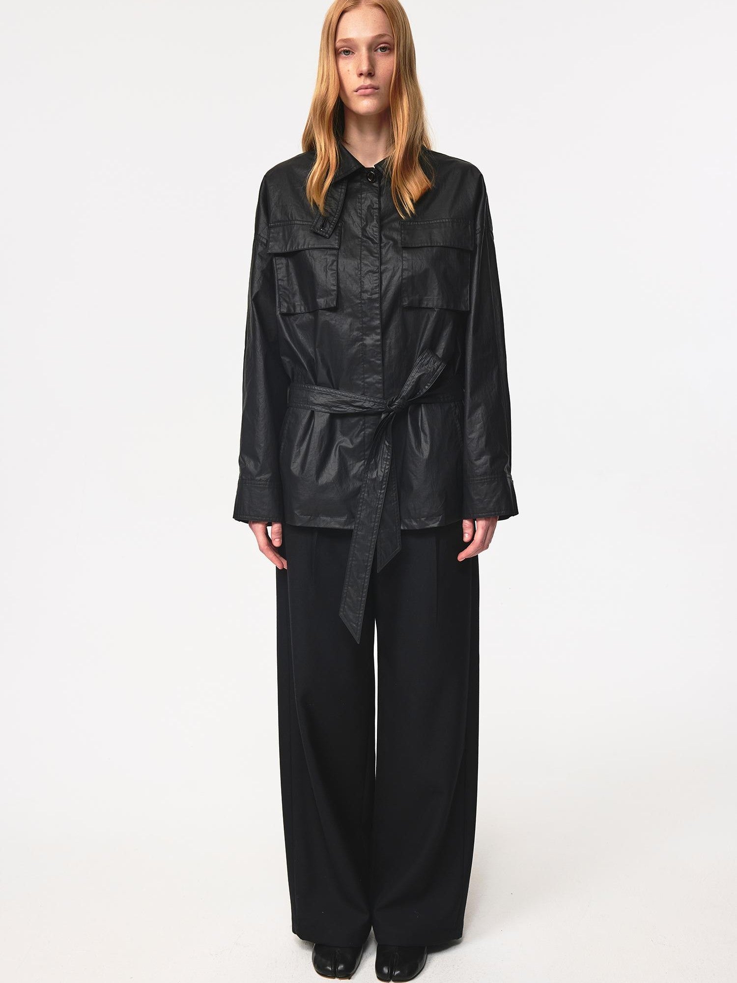 Northbutsouth Fringed Hem Pocket Straight Leg Women&