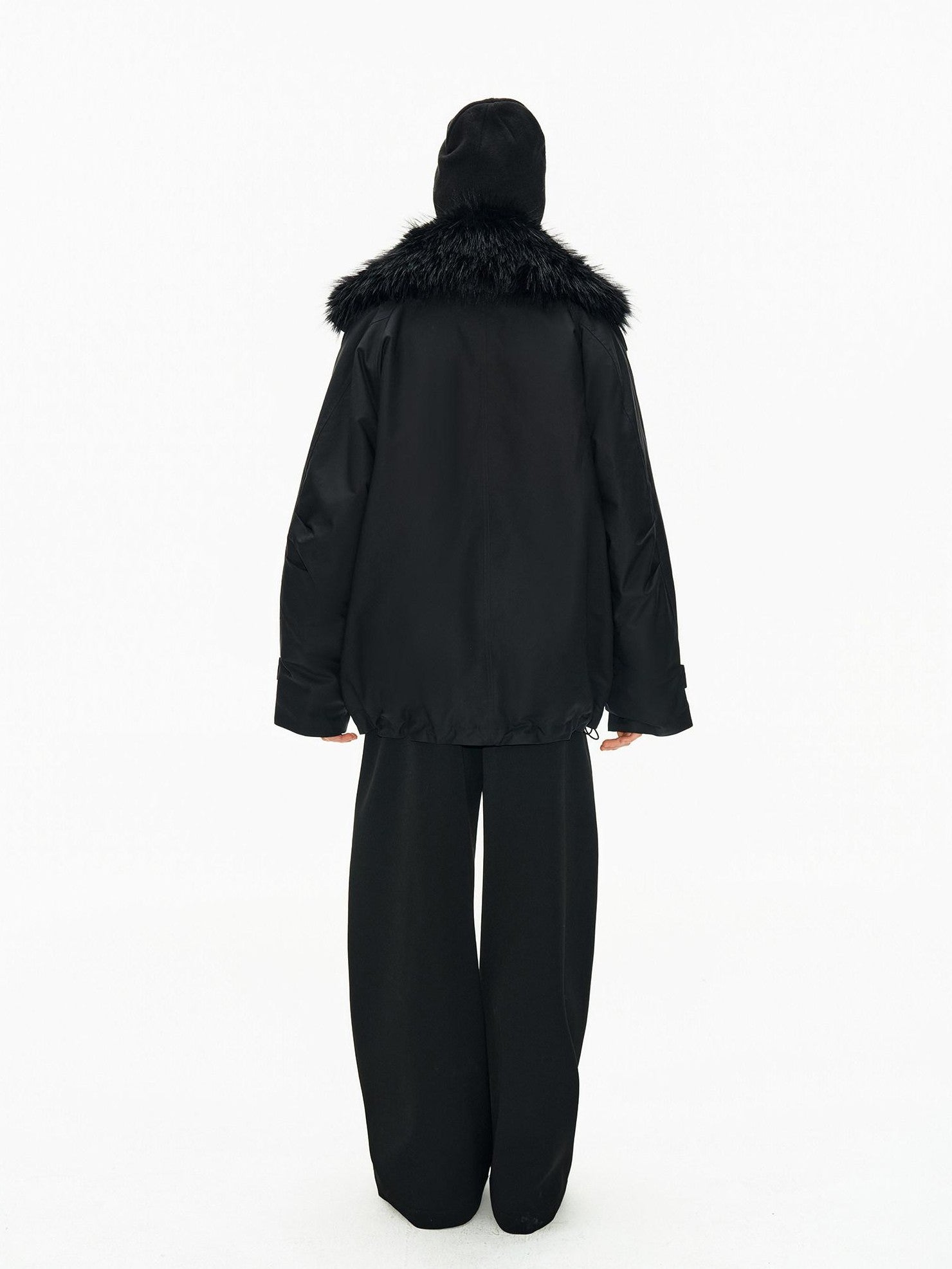 Northbutsouth Fur Collar Diamond Quilted Women&