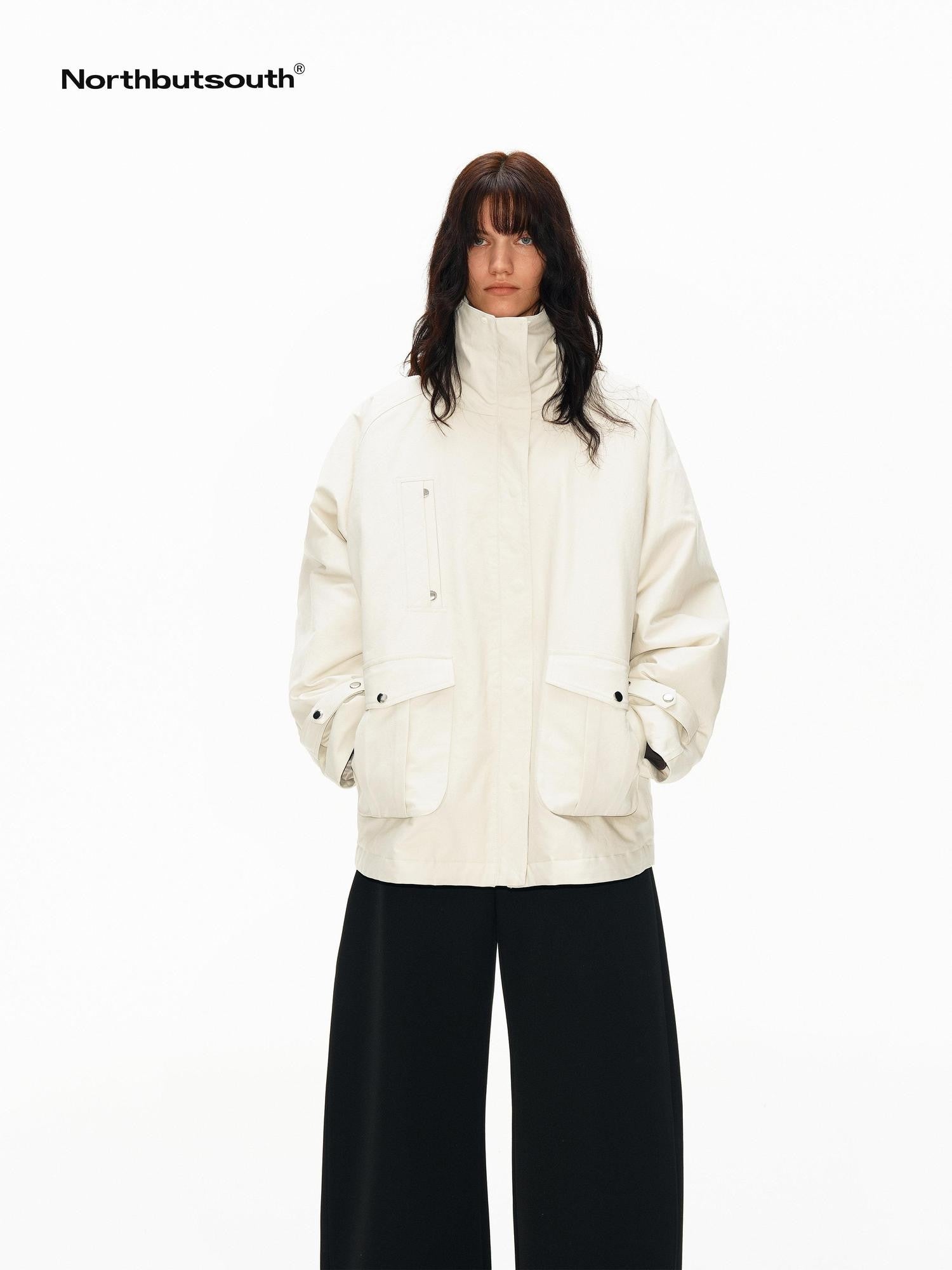 Northbutsouth Fur Collar Diamond Quilted Women&