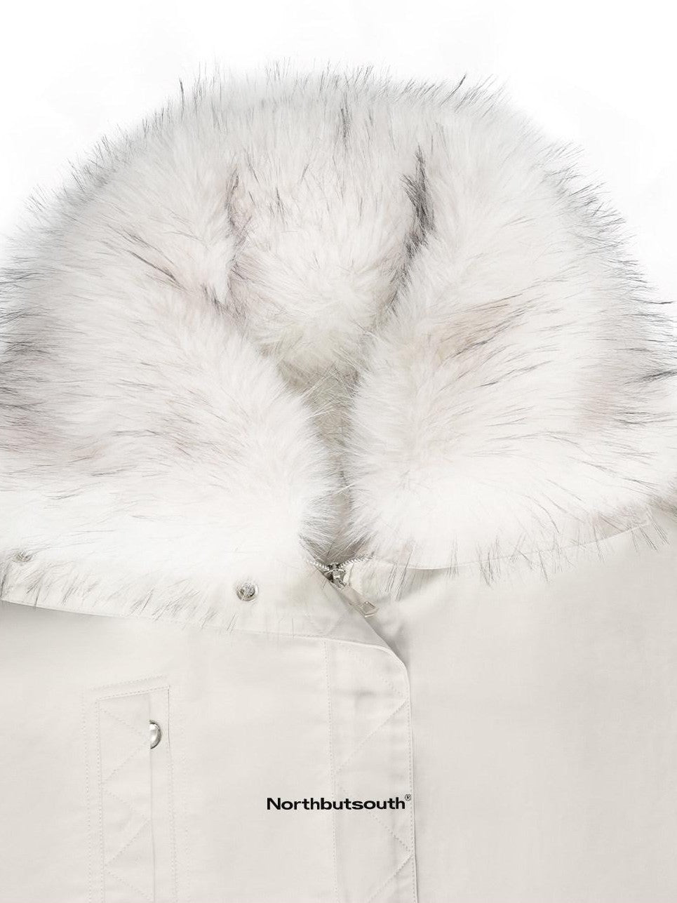 Northbutsouth Fur Collar Diamond Quilted Women&