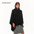 Northbutsouth_Fuzzy_Knit_Cowl_Neck_Wide_Trim_Cape_Loose_Fit_Women&