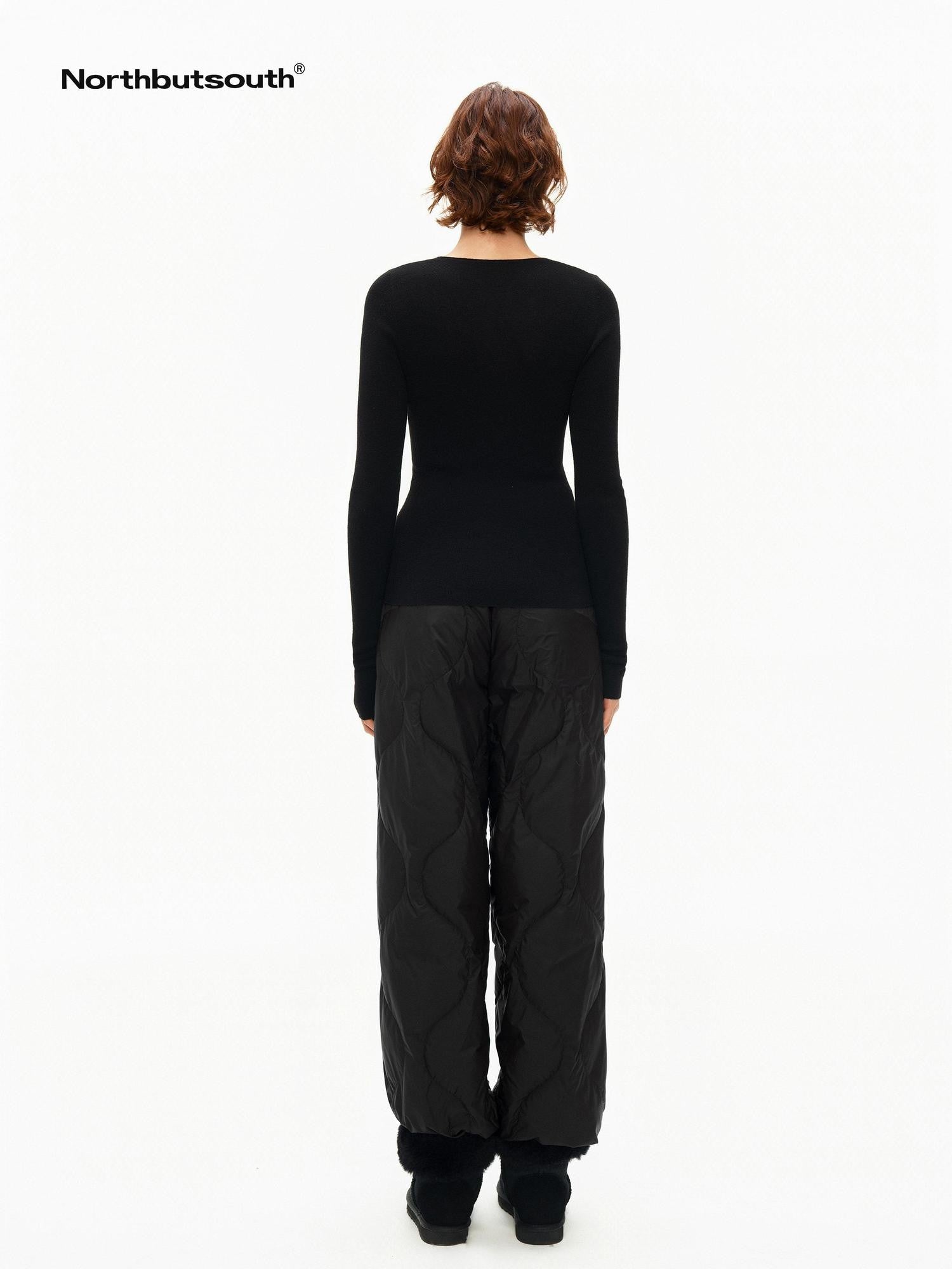 Northbutsouth Gourd Quilted No Waistband Thermal Women&