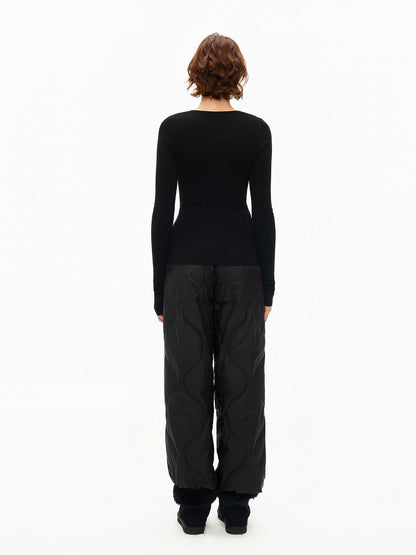 Northbutsouth Gourd Quilted No Waistband Thermal Women&